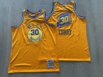 NBA 30 Curry Warriors 2019-20 authentique Maillot jaune